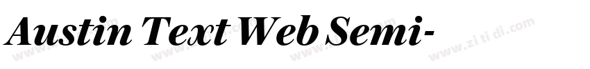 Austin Text Web Semi字体转换